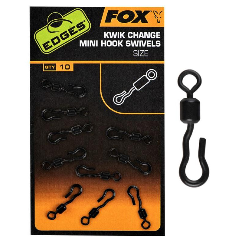 Fox Krętliki Kwik Change Mini Hook Swivels r.11
