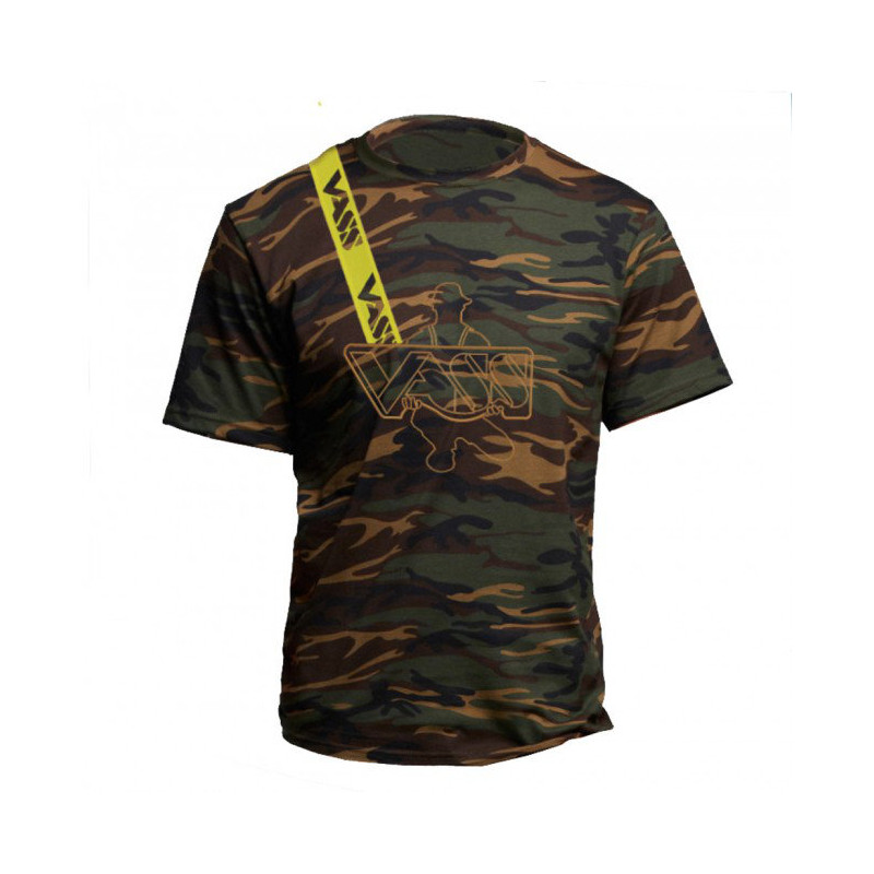 Vass T-Shirt Embroidered Camouflage W/STRAP S