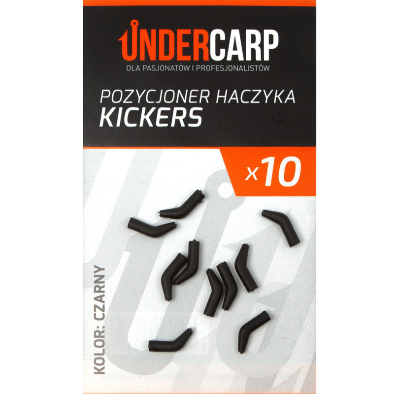 UnderCarp Pozycjoner haczyka Kickers Czarny 10szt.