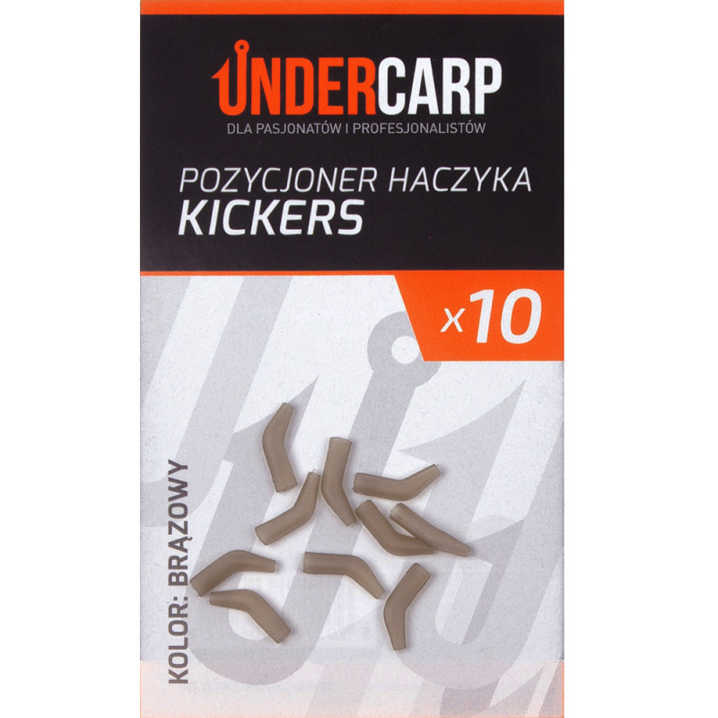 UnderCarp Pozycjoner haczyka Kickers Brązowy 10szt.