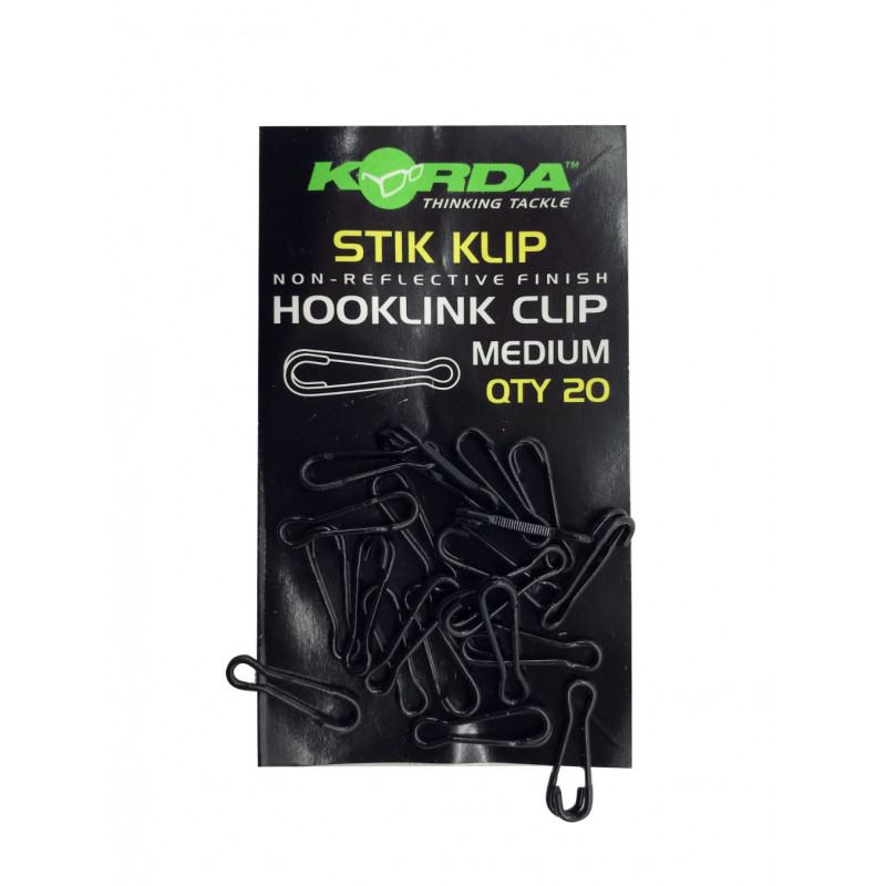 Korda Stick Klip Hooklink Clip Medium 20szt. 