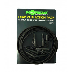 Korda Lead Clip Action Pack Silt Komplet do 5 Zestawów typu Lead Clip