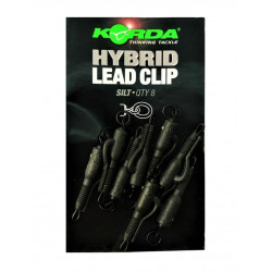Korda Hybrid Lead Clips Silt 8szt. klipsy do ciężarków