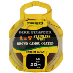 Spro Materiał Przyponowy Stainless 1X7 Brown Camou 30lb 20m