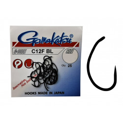 Gamakatsu ALLR C12 hooks black barbless 12
