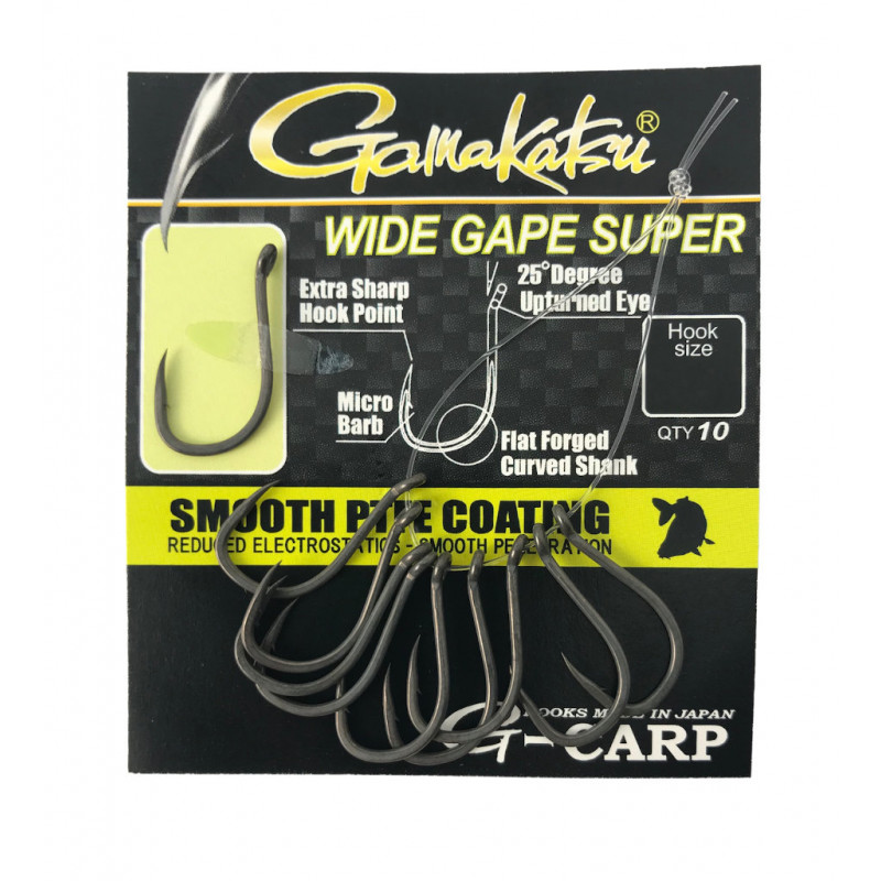 Gamakatsu G-Carp Wide Gape Super r.4 10szt haczyki