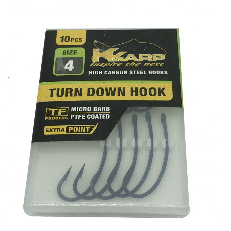 K-Karp TF Turn Down r.4 10szt haki karpiowe