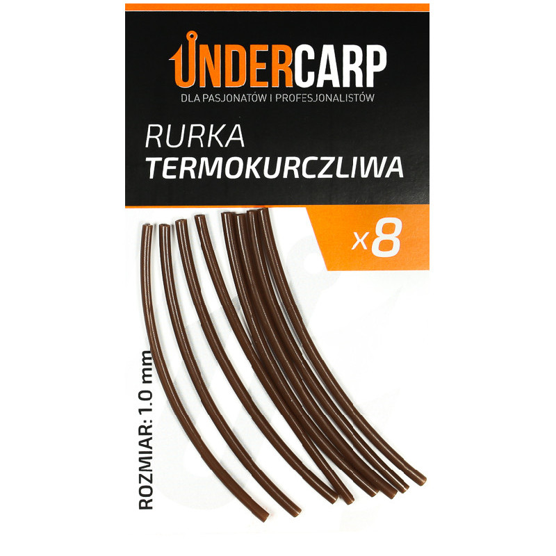 UnderCarp Rurka termokurczliwa Brązowa 1,0mm 8szt. 