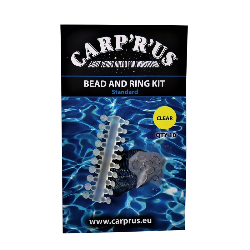 Carp'r'us Stopery Bead And Ring Kit Standard Clear 10szt. 