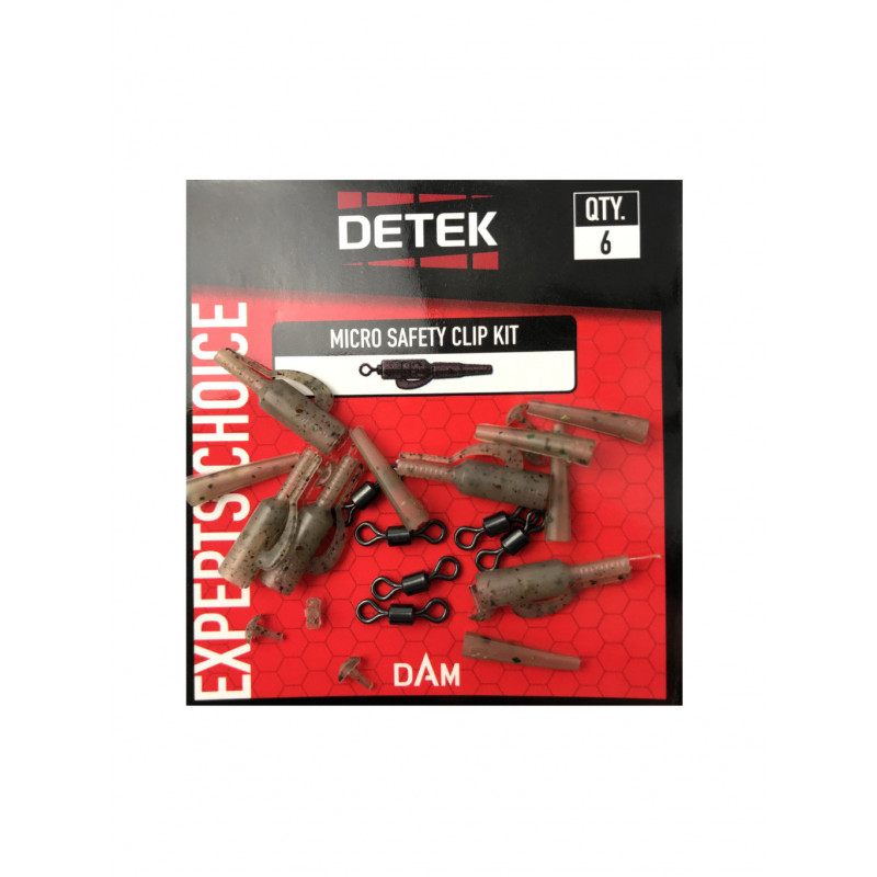 DAM Detek micro safety clip kit 6szt.