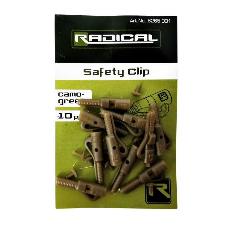Radical Safety Clip camo - green 10szt