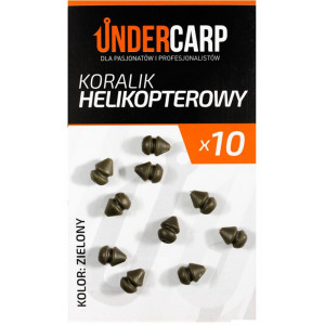 UnderCarp Koralik Helikopterowy Zielony 10szt. 
