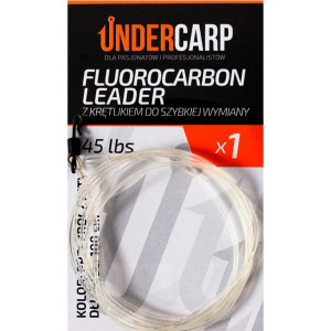 UnderCarp Fluorocarbon Leader z krętlikiem do szybkiej wymiany 45lbs / 100cm

