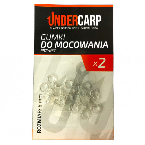 UnderCarp Gumki do mocowania przynęt 6mm 12szt.