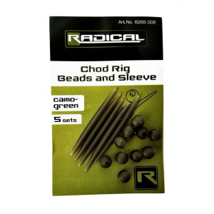 Radical Chod Rig Beads and Sleeve camo -g 