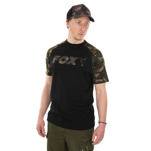 Fox T-Shirt Raglan Black/Camo XL