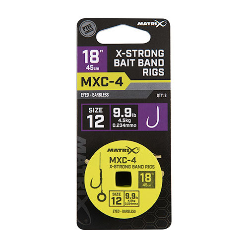 Matrix MXC-4 X-Strong Barbless gumka r.12 0.23mm 45cm przypony