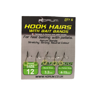 Korum Hook Hairs gumka r.12