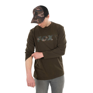 Fox Shirt Long Sleeve Khaki/Camo M