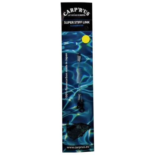 Carp'r'us Przypon z Fluorocarbonu Super Stiff Link Clearwater 90lb 9,5cm  