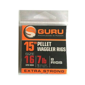 Guru Pellet Waggler Rigs gumka r.16 0.19mm 38cm przypony