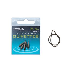 Drennan Polemaster Olivettes Lock and Slide 0.5g oliwki 6szt