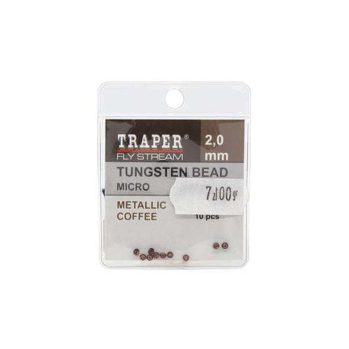 Traper Tungsten Bead Micro 2mm Metalic Coffee główki wolframowe