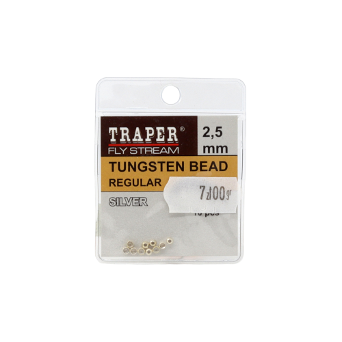 Traper Tungsten Regular 2.5mm Silver główki wolframowe