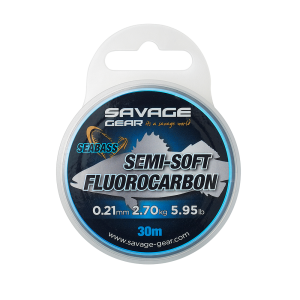 Savage Gear Semi-Soft Fluorocarbon Seabass 30m 0.35mm 6.72kg
