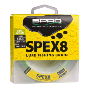 Spro SPEX8 Braid Lime Green 0.09mm 150m
