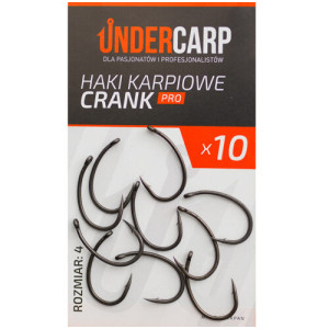 UnderCarp Crank Pro r.4 10szt haki karpiowe