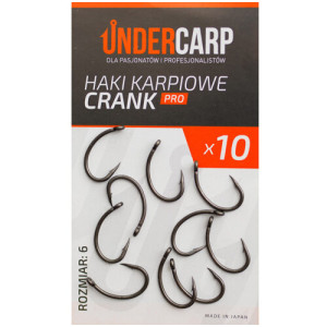 UnderCarp Crank Pro r.6 10szt haki karpiowe