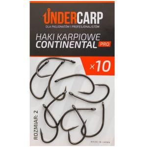 UnderCarp Continental Pro r.2 10szt haki karpiowe