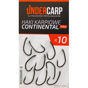 UnderCarp Continental Pro r.6 10szt haki karpiowe