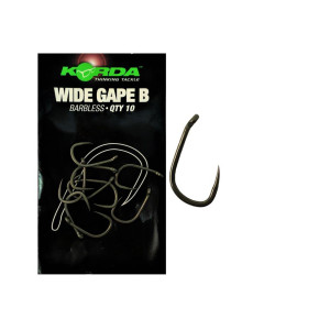 Korda Wide Gape B r.4 Barbless 10szt haki karpiowe