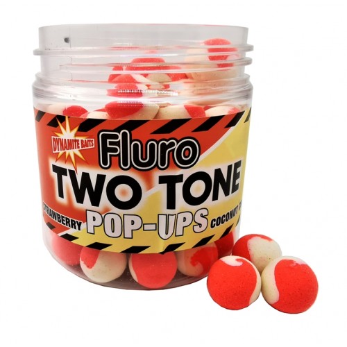 Dynamite Baits Fluro 2 Tone Strawberry Coco Pop-Up 15mm