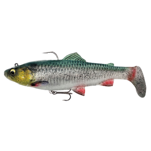 Savage Gear 4D Rattle Shad Trout 17cm 80g Sinking Green Silver