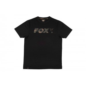 Fox T-Shirt Print Logo Black/Camo XL