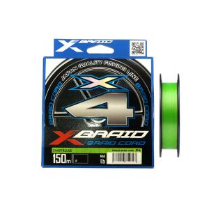YGK Plecionka X-Braid Cord X4 - 0.3 / 6lb 150m Chartreuse