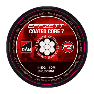DAM Effzett Coated Core7 Steeltrace Black 16kg 10m