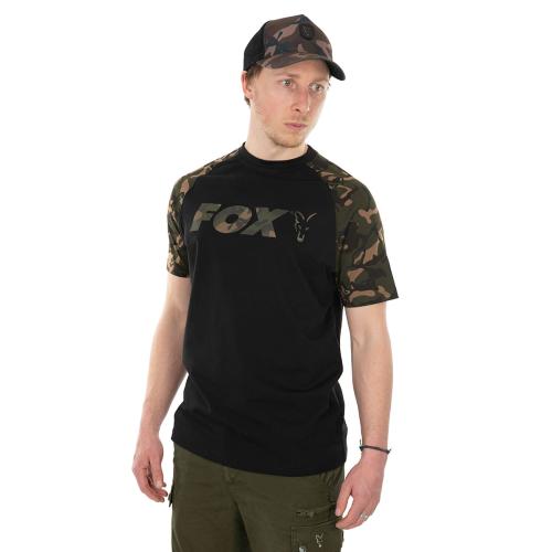 Fox Black Camo Raglan r.S koszulka