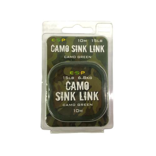 E-S-P Camo Sink Link 15lb 6.8kg Camo Green 10m Linka przyponowa