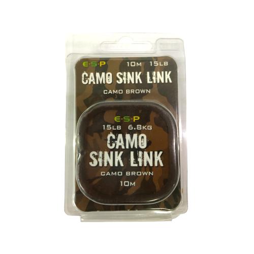 E-S-P Camo Sink Link 15lb 6.8kg Camo Brown 10m Linka przyponowa