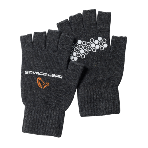 Savage Gear Knitted Half Finger Glove r.M rękawiczki