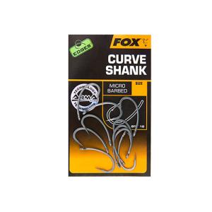 Fox Curve Shank Barbed r.4 10szt. haki karpiowe