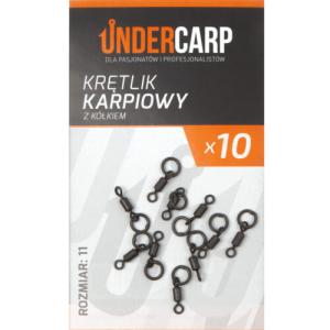 UnderCarp Ring Swivel krętlik karpiowy z kółkiem r.11 10szt.