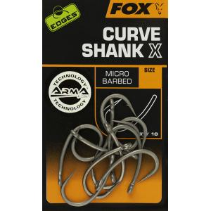 Fox Haki Curve Shank X r.4 Barbed 10szt.