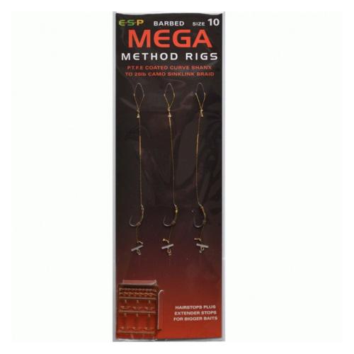 ESP Mega Method Rigs r.8 20lb 10cm przypony
