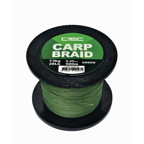 C-Tec Carp Braid Green 0,25mm 500m plecionka