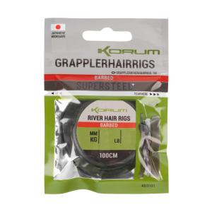 Korum Grappler Hair Rigs Barbed r.8 0.30mm 100cm gotowe przypony